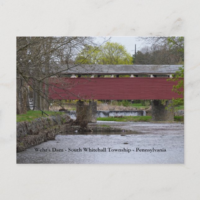 Wehr's Dam - South Whitehall Township - PA Postcard (Front)
