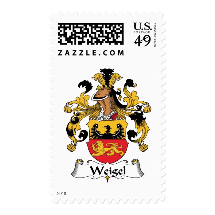 Weigel Family Crest Postage Stamp