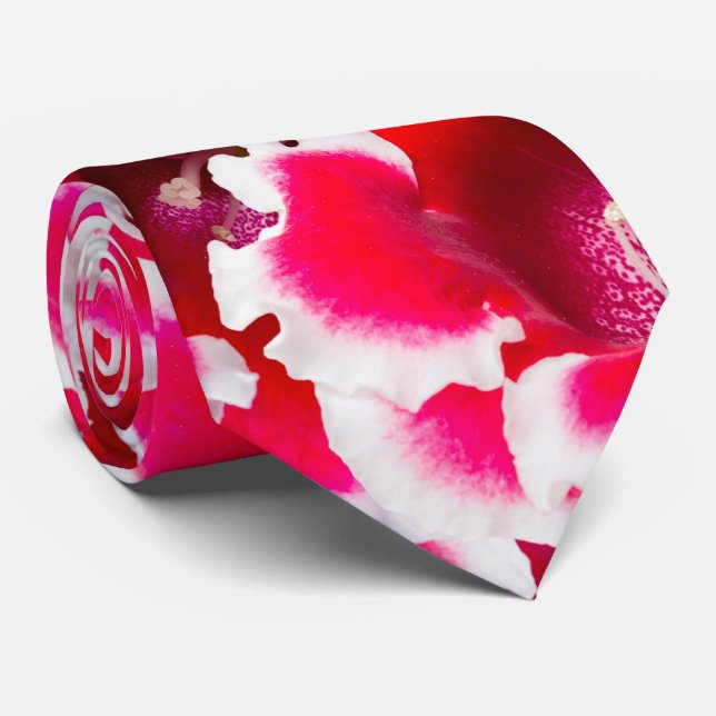Weigela Florida Flowers Neck Tie (Rolled)