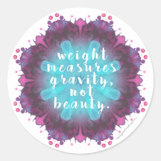Weight Doesn't Measure Beauty Scale/Mirror Sticker