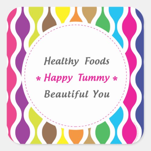 Weight  Health Conscious Square Sticker