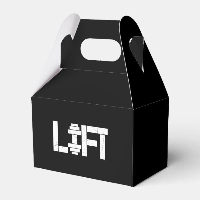 Weight Lift Favor Boxes (Front Side)