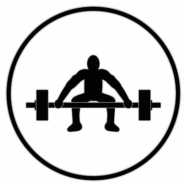 Weight Lift Sign Cutout (Front)