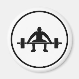 Weight Lift Sign Magnet