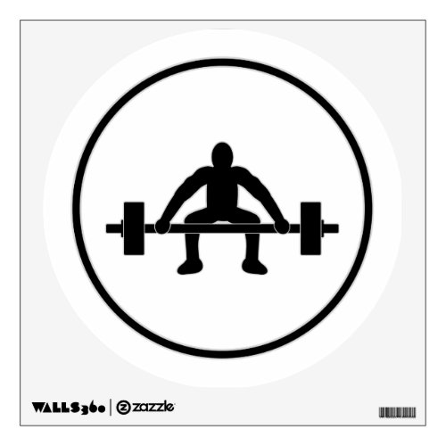 Weight Lift Sign Wall Sticker