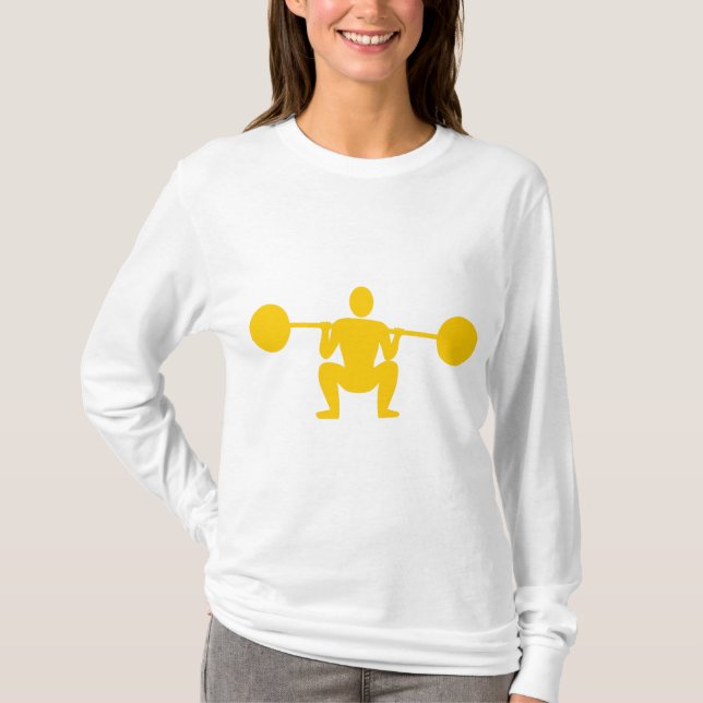Weight Lifter 01 - Amber T-Shirt (Front)