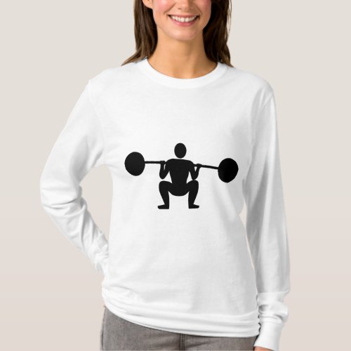 Weight Lifter 01 _ Black T_Shirt