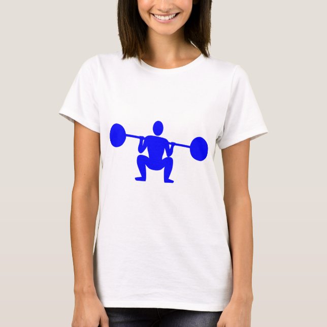 Weight Lifter 01 - Blue T-Shirt (Front)