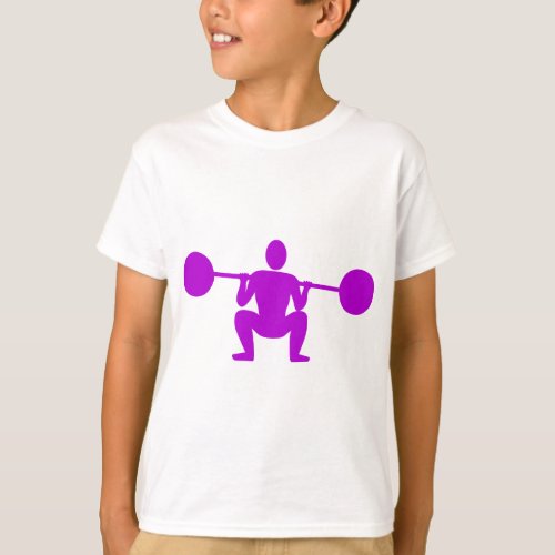 Weight Lifter 01 _ Purple T_Shirt