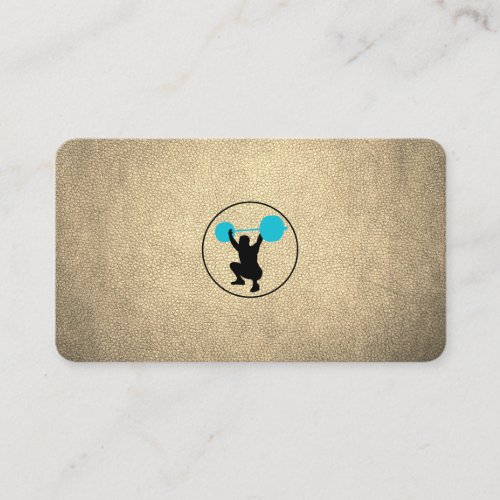 Weight Lifter Personal Trainer Business Card