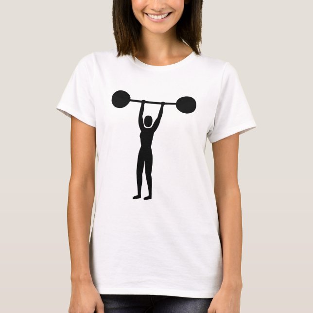 Weight Lifting 02 - Black T-Shirt (Front)