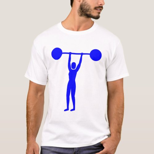 Weight Lifting 02 _ Blue T_Shirt