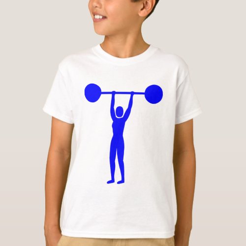 Weight Lifting 02 _ Blue T_Shirt