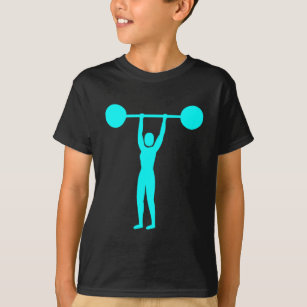 Weight Lifting 02 - Cyan T-Shirt