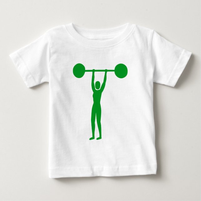 Weight Lifting 02 - Grass Green Baby T-Shirt (Front)