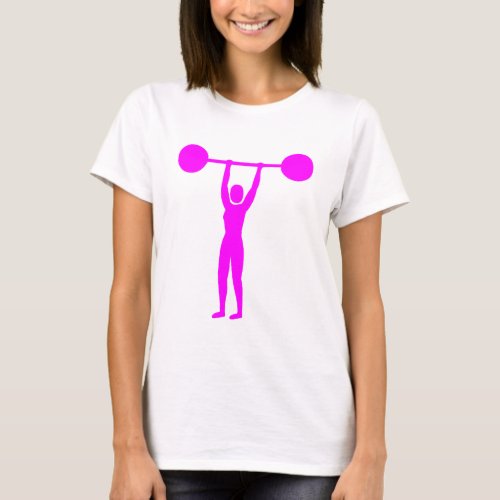 Weight Lifting 02 _ Magenta T_Shirt