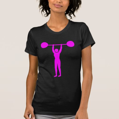 Weight Lifting 02 _ Magenta T_Shirt