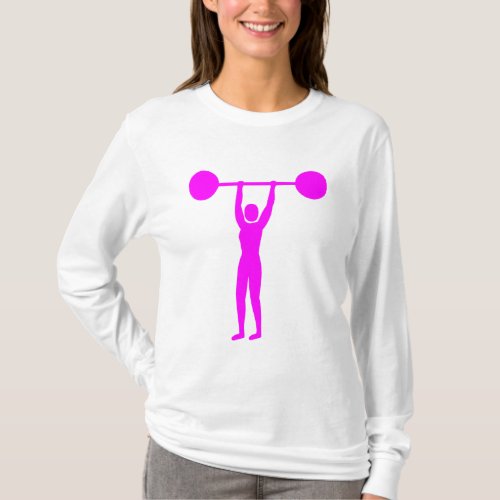 Weight Lifting 02 _ Magenta T_Shirt