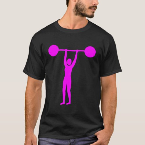 Weight Lifting 02 _ Magenta T_Shirt
