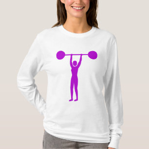Weight Lifting 02 - Purple T-Shirt