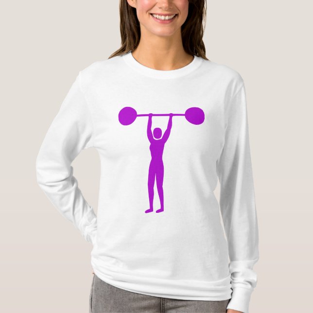 Weight Lifting 02 - Purple T-Shirt (Front)