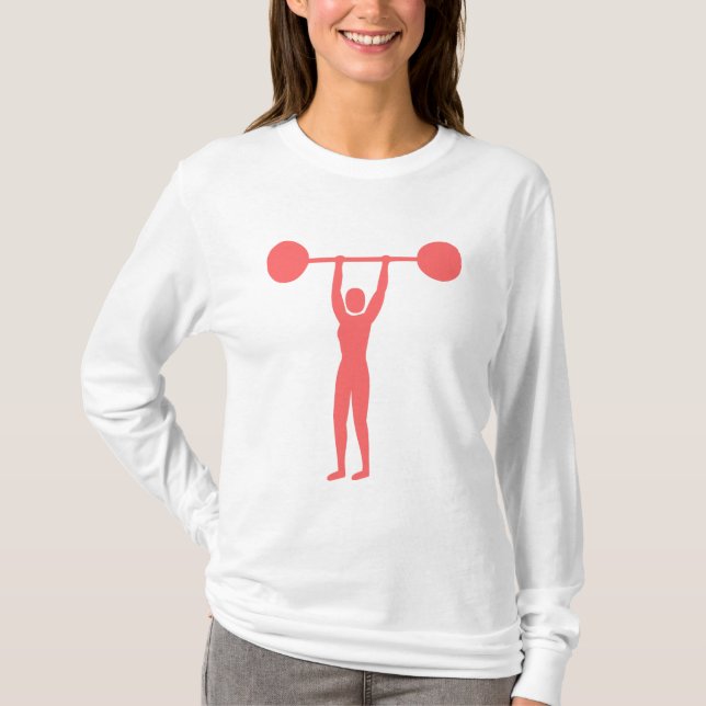 Weight Lifting 02 - Tropical Pink T-Shirt (Front)