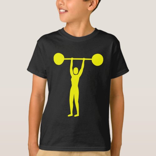 Weight Lifting 02 _ Yellow T_Shirt