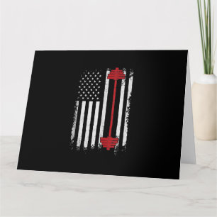 Weight Lifting Flat Gifts Workout, Gym Lover Card