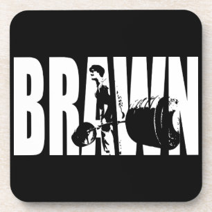 "Weight lifting" Motivation - BRAWN Beverage Coaster