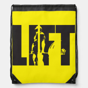 "Weight lifting" Motivation - LIFT Drawstring Bag