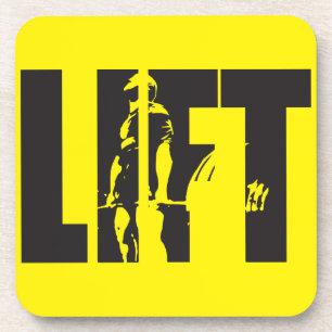 "Weight lifting" Motivation - LIFT Drink Coaster