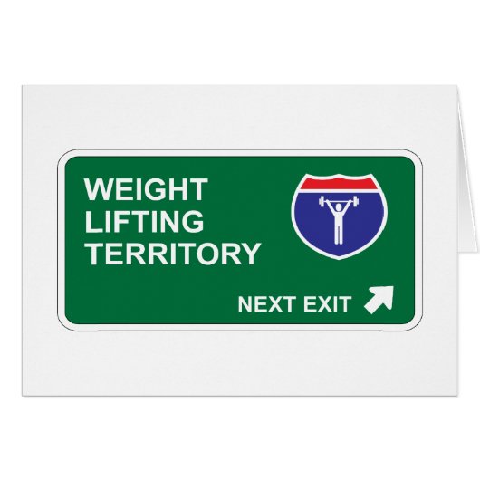 Weight Lifting Next Exit Cards (Front Horizontal)