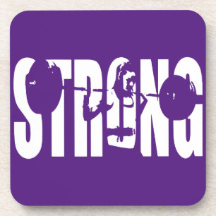 "Weight Lifting" Women's Motivation - STRONG Coaster