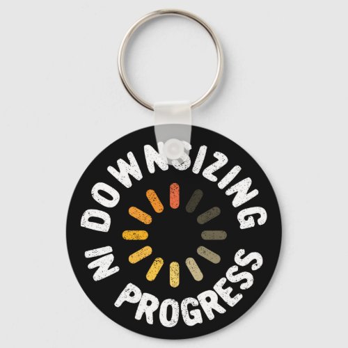 Weight Loss Action Plan Downsizing in Progress Keychain