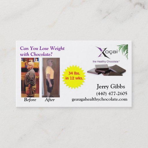Customizable Weight Loss Biz Card Business Card
