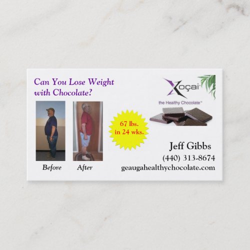Weight Loss Biz Card Business Cards