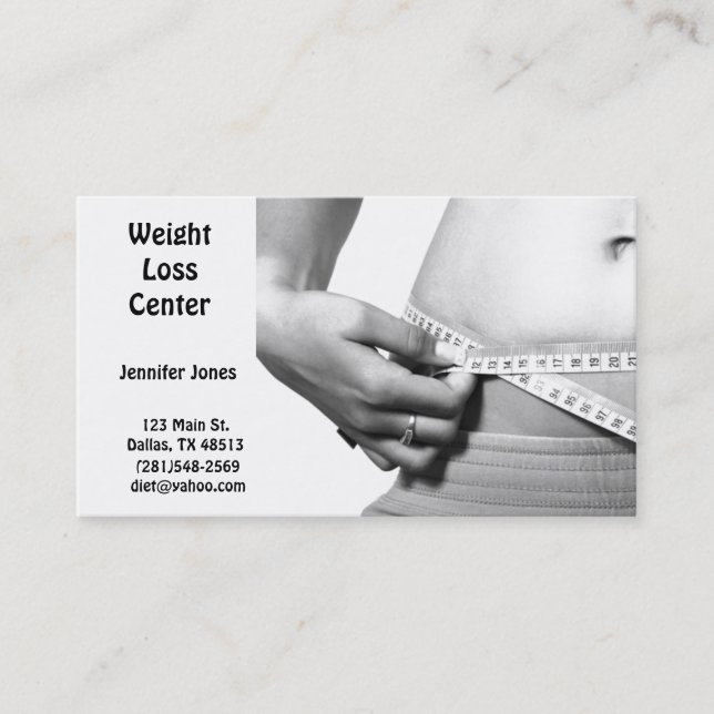 Weight Loss Business Card (Front)