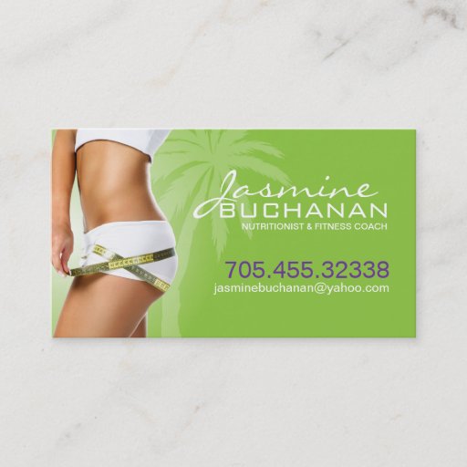 Customizable Weight Loss Business Card Template