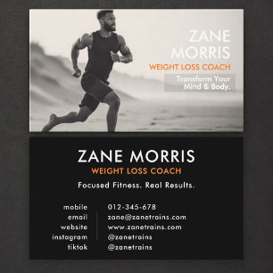 Weight Loss Coach Business Card