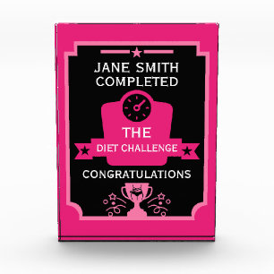 Weight Loss Congratulation Acrylic Award