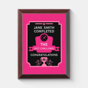 Weight Loss Congratulation Award Plaque
