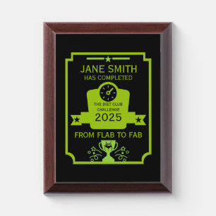 Weight Loss Congratulation Award Plaque