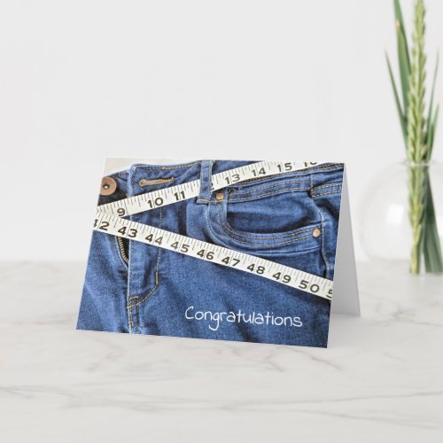 Weight Loss Congratulations Jeans  Card