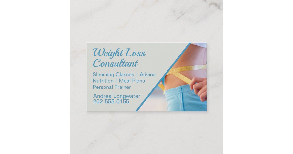 Weight Loss Consultant Slimming Business Card Zazzle