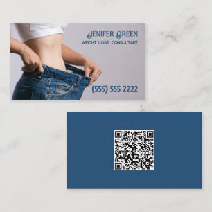 Weight Loss Custom QR Business Card