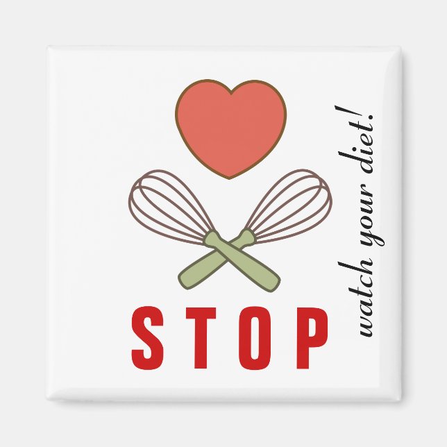 Weight Loss Fridge Magnet for Diet Support (Front)