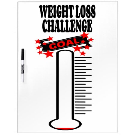 Weight Loss Goal Thermometer Blank Dry Erase Board
