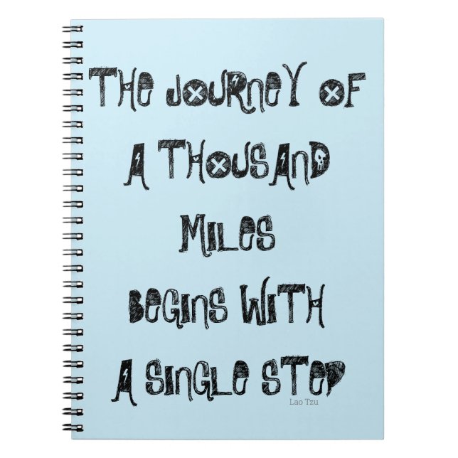 Weight Loss Journal, Blue, Diet Motivation Notebook (Front)