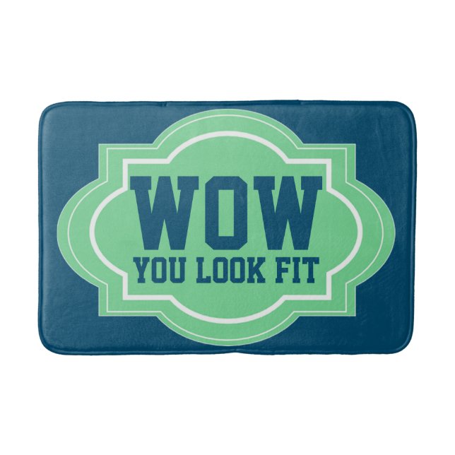 Weight Loss Motivation Bathroom Mat (Front)