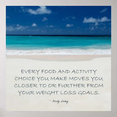 Weight Loss Motivation Beach Ready 06 Poster